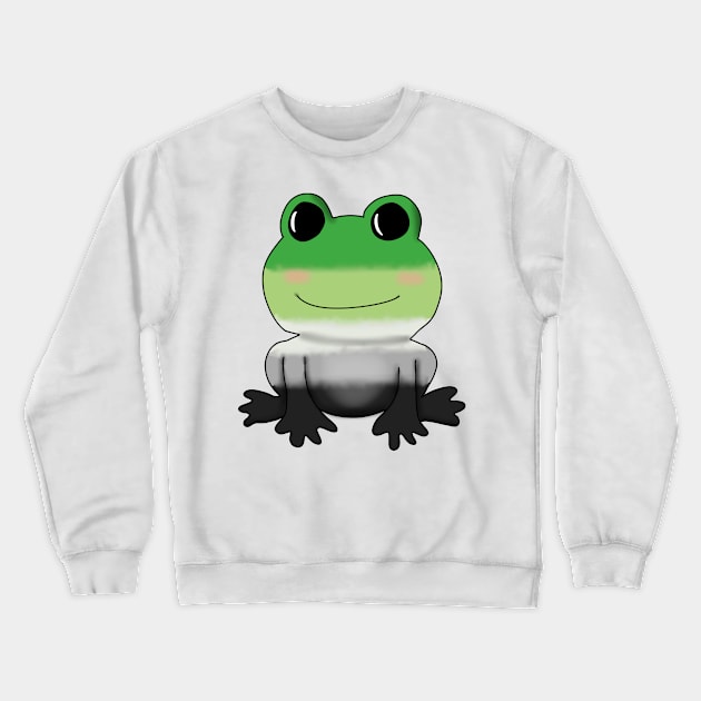 Aromantic Frog Crewneck Sweatshirt by Becky-Marie